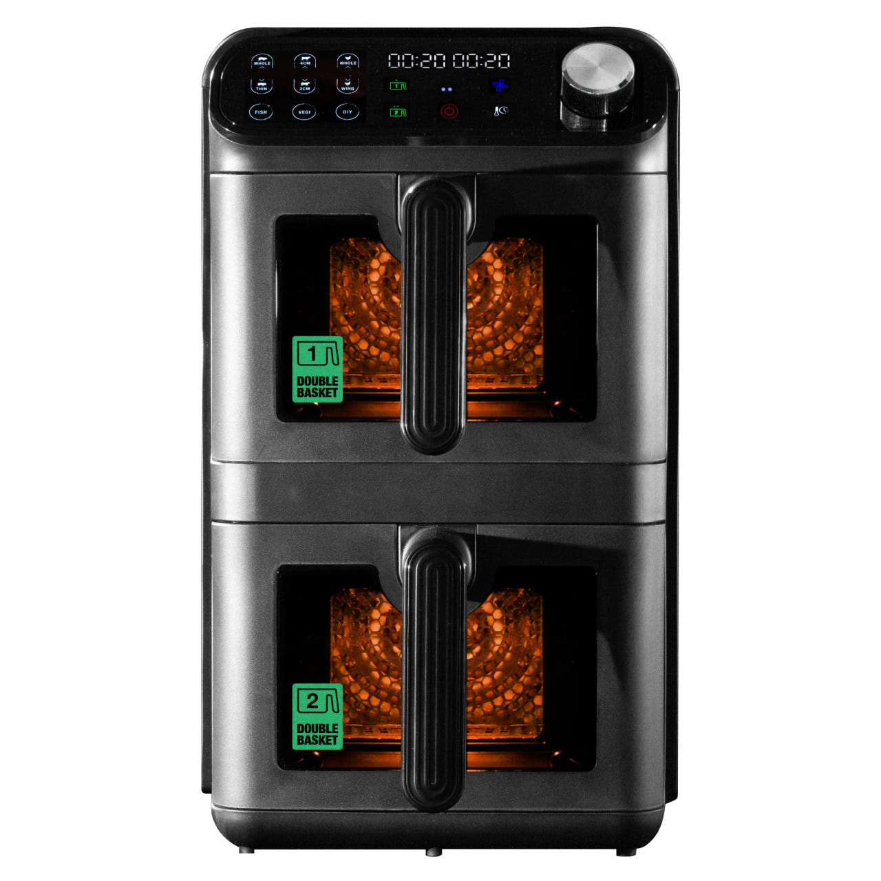 스테츠 스모키젯 더블 2단 에어프라이어 11L 대용량 고기 스테이크 삼겹살