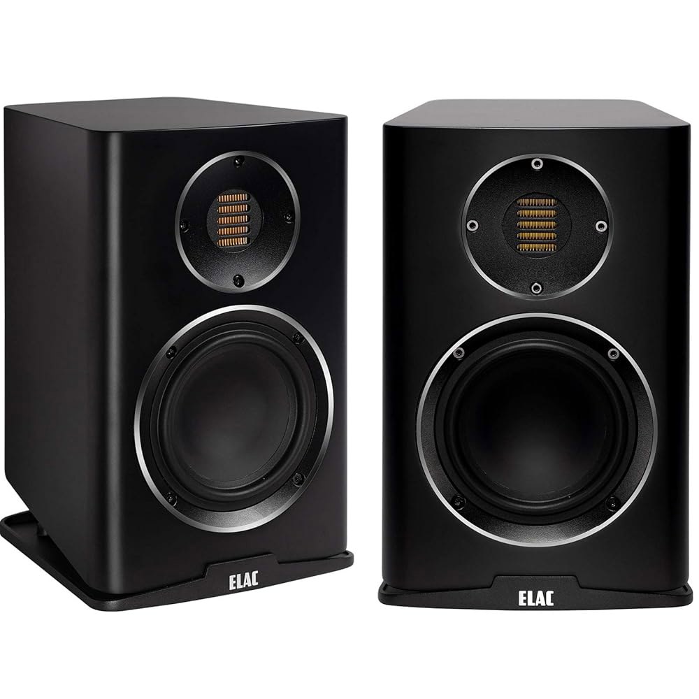 ELAC BS243.4-SB 카리나 프리미엄 책장 스피커 - (페어) 새틴 블랙 - 상품 이미지