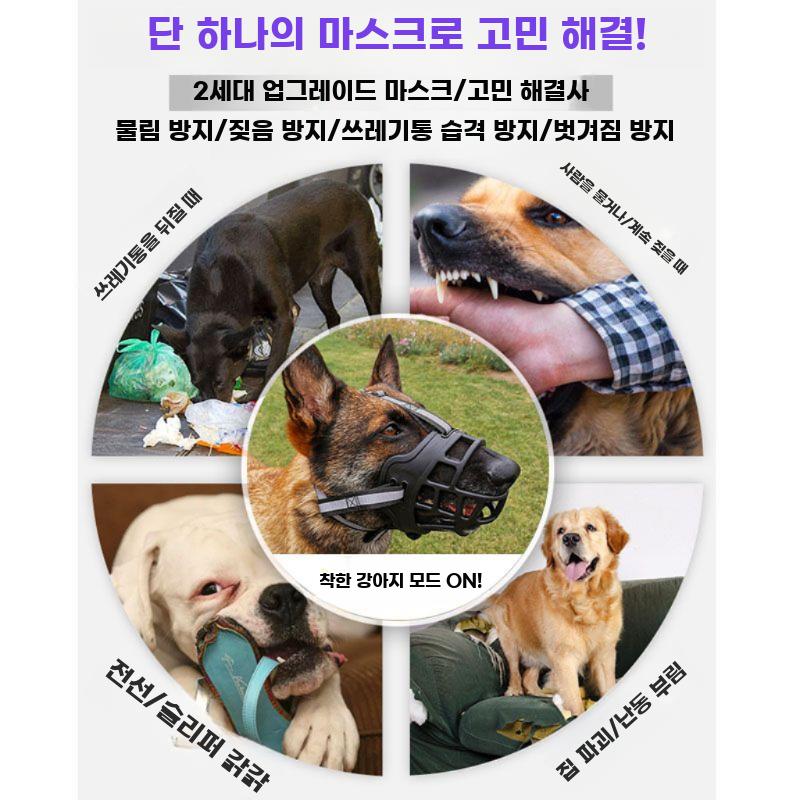 반려견 입마개 물림 방지 훈련용 입 가리개 용품 - 상세 이미지 3