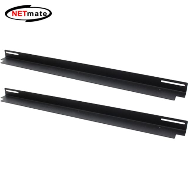 강원전자 넷메이트 NM-SBA01 서버랙 가이드 앵글(블랙 좌/우 한세트) NM-SBA01(Black) - 상품 이미지