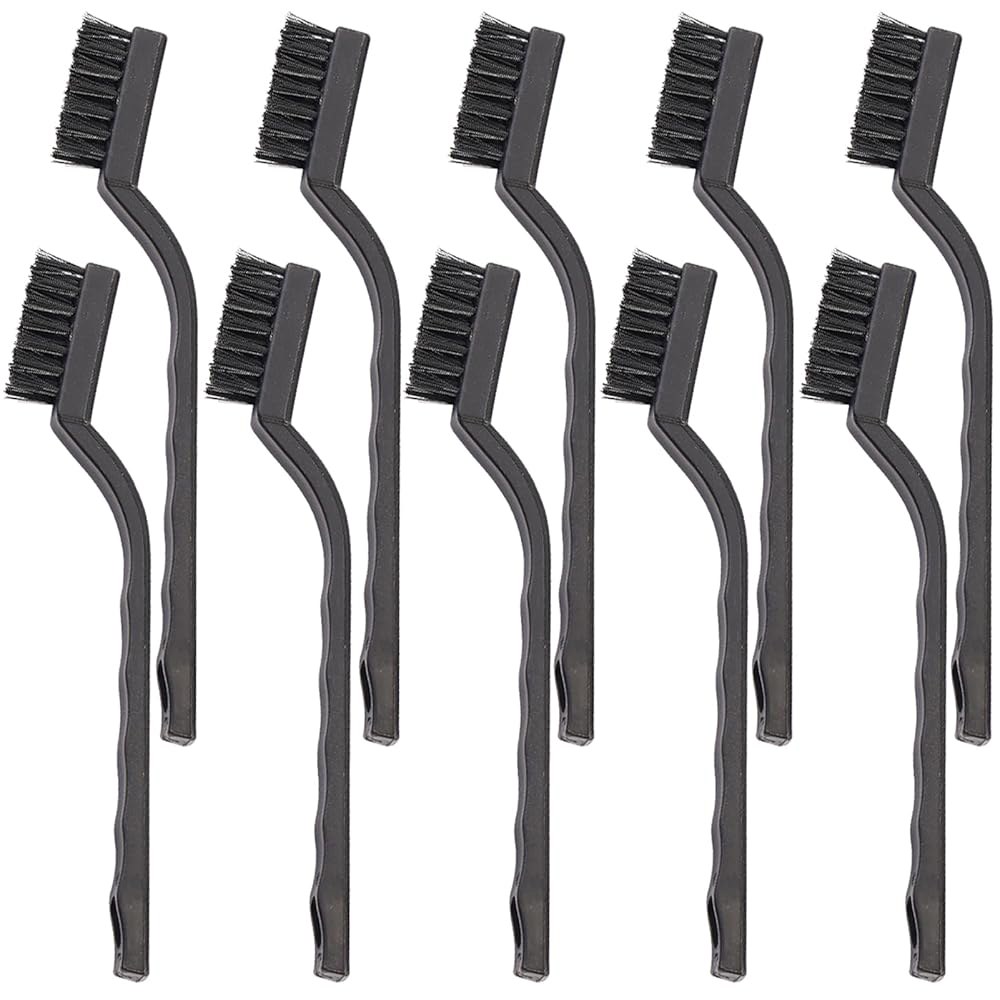 Haojiaho 10PCS 정전기 방지 ESD 청소 브러시 키트, 키보드 PCB 마더보드 회로 기판 전자 장치 도구 세트, 블랙 - 상품 이미지