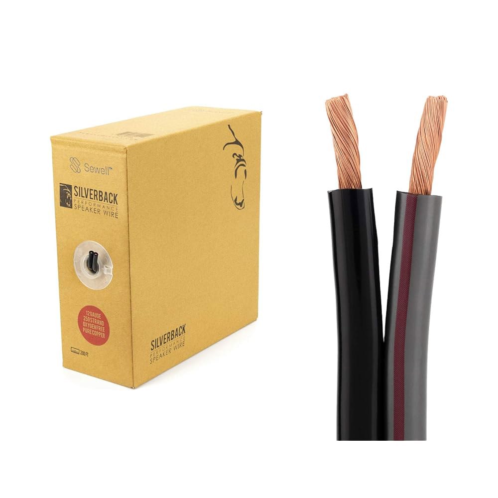 실버백 스피커 와이어 바이 수웰, 12 AWG, OFC, 259 스트랜드 카운트, 200피트, 풀 박스 100-Feet - 상품 이미지