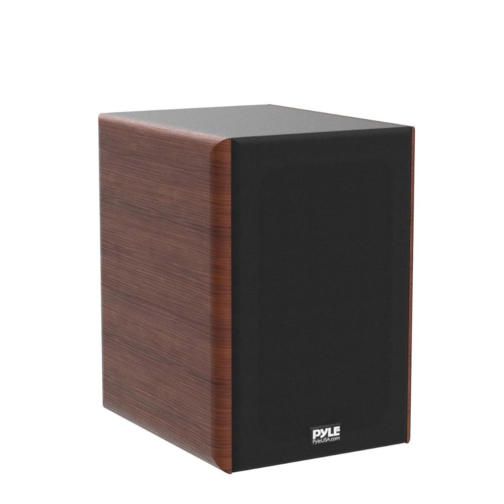 Pyle 5.25인치 홈 오디오 스피커, 양방향 패시브 책장, 200W 최대 출력, 1인치 실크 돔 트위터, 컴포지트 우퍼, 골드 도금 5방향 바인딩 포스트, 고무 서라운드, 아름 - 상세 이미지 3