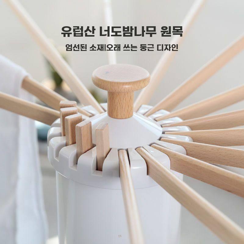 실내 베란다 겸용 접이식 스탠드 빨래 건조대 가정용 - 상세 이미지 5