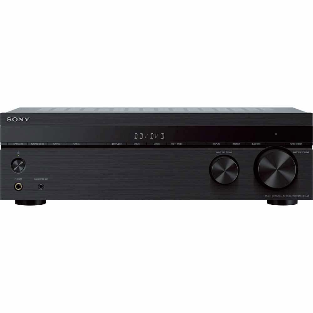 소니 STRDH590 5.2 채널 서라운드 사운드 홈 시어터 리시버 블루투스가 탑재된 4K HDR AV 리시버, 블랙 - 상품 이미지