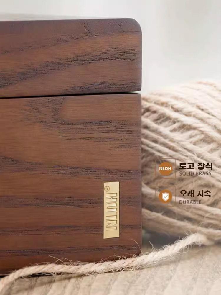 원목 바늘실 수납함 십자수 재봉세트 휴대용 재봉 - 상세 이미지 4