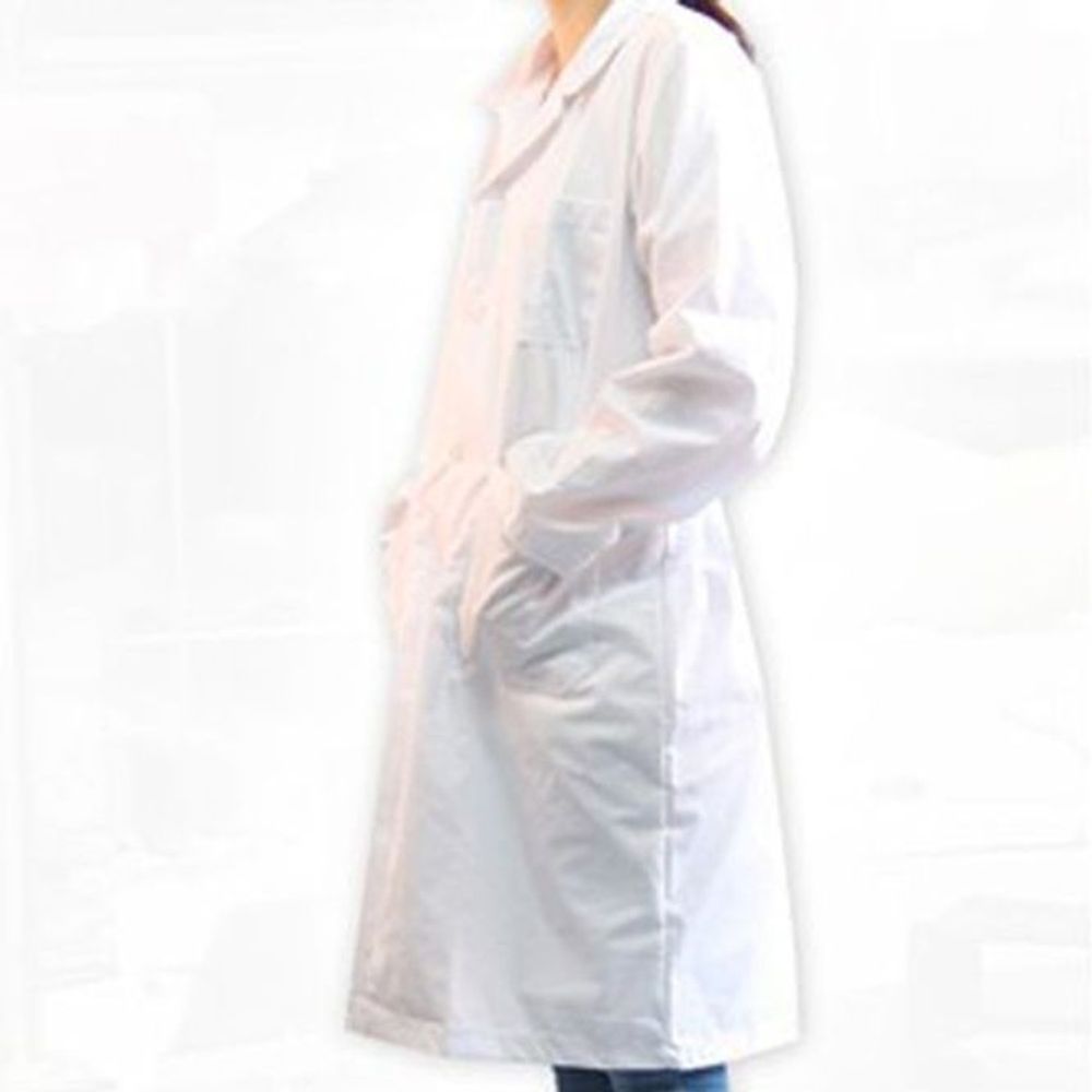 케이엠 실험실 가운 연구실 가운 의사 실습 면가운 S - 메인 이미지