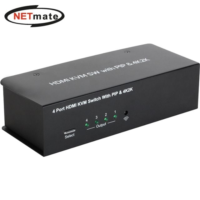HDMI KVM 4대1 스위치(USB 리모컨 PIP 케이블 포함) - 메인 이미지