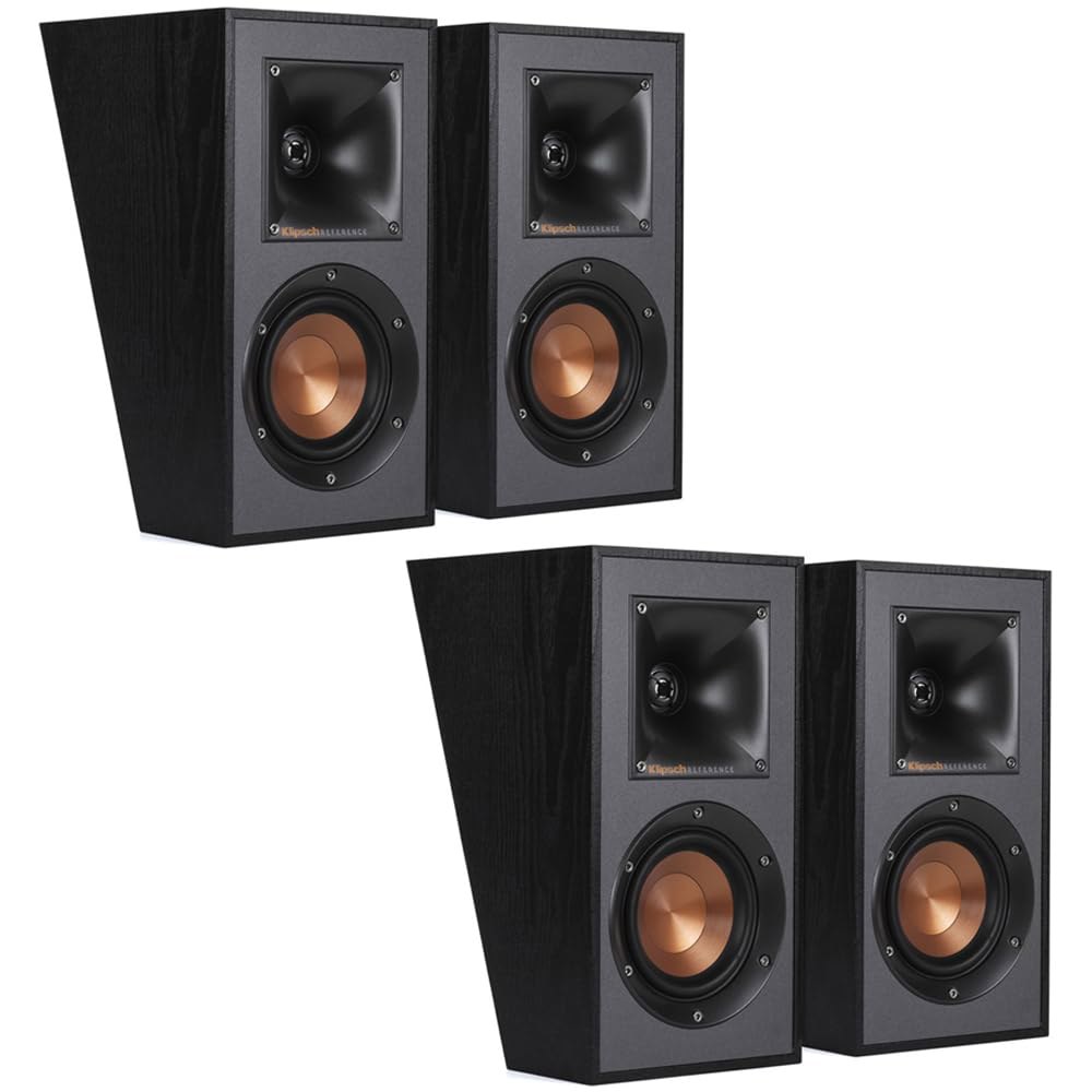 Klipsch 레퍼런스 R-41SA 돌비 애트모스 고성능, 경적 탑재 엘리베이션 서라운드 스피커 세트(2쌍, 4개 스피커) R-41SA Set of 4 - 상품 이미지