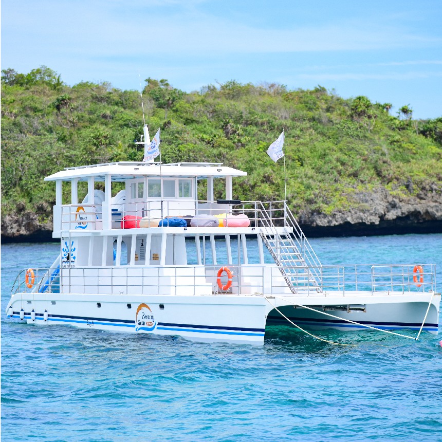 보라카이 호핑투어 자유 여행 블랙펄 요트 (오후일정, NEW요트)