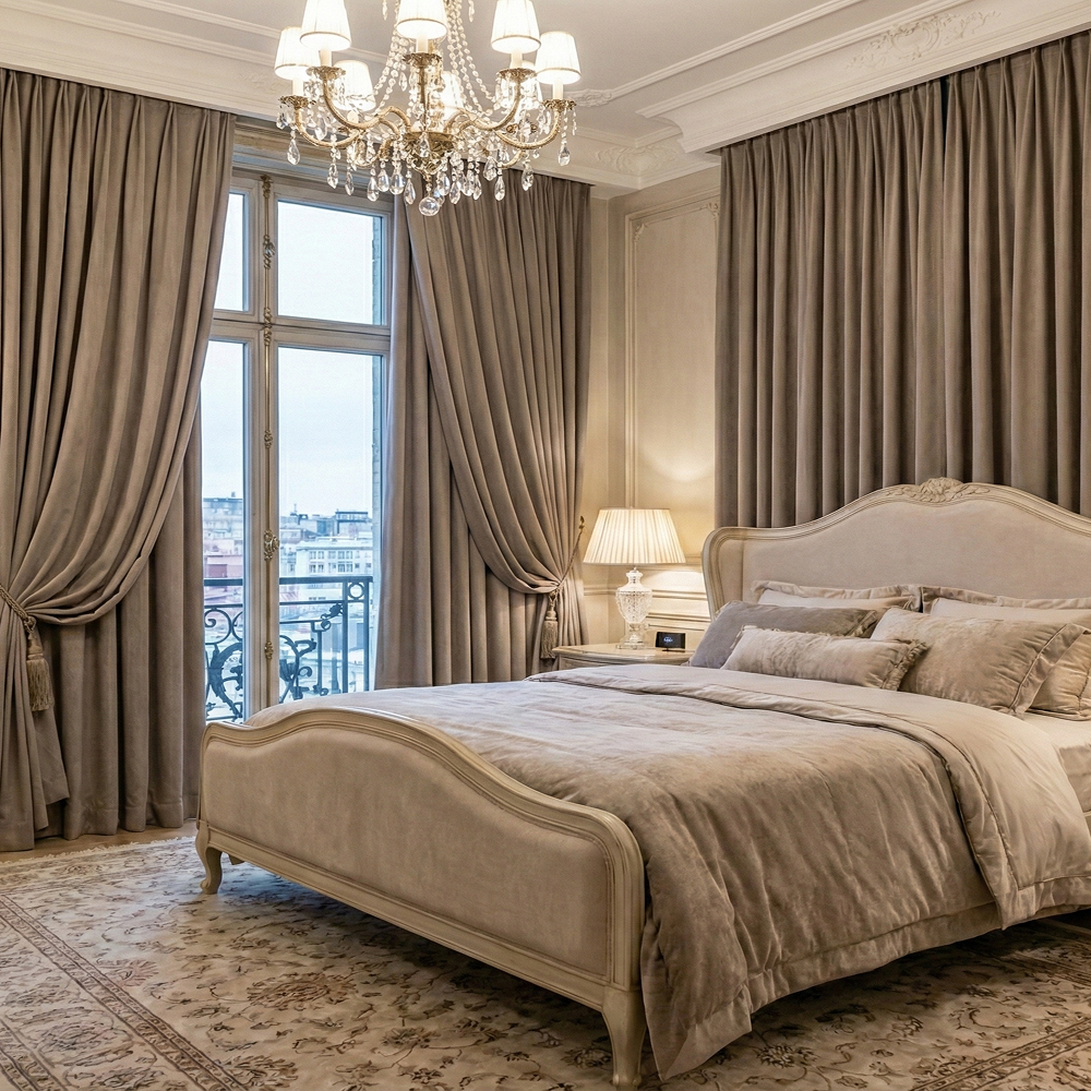 [난연 5중직] 두꺼운 온담커튼 암막100% 형상기억 나비주름 방한 단열 핀형 맞춤 커튼