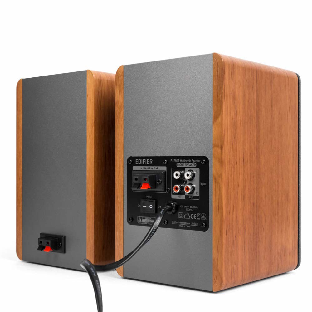 Edifier R1280T 전원 책장 스피커 - 2.0 액티브 근거리 스튜디오 모니터 나무 인클로저 42와트 RMS - 상세 이미지 2