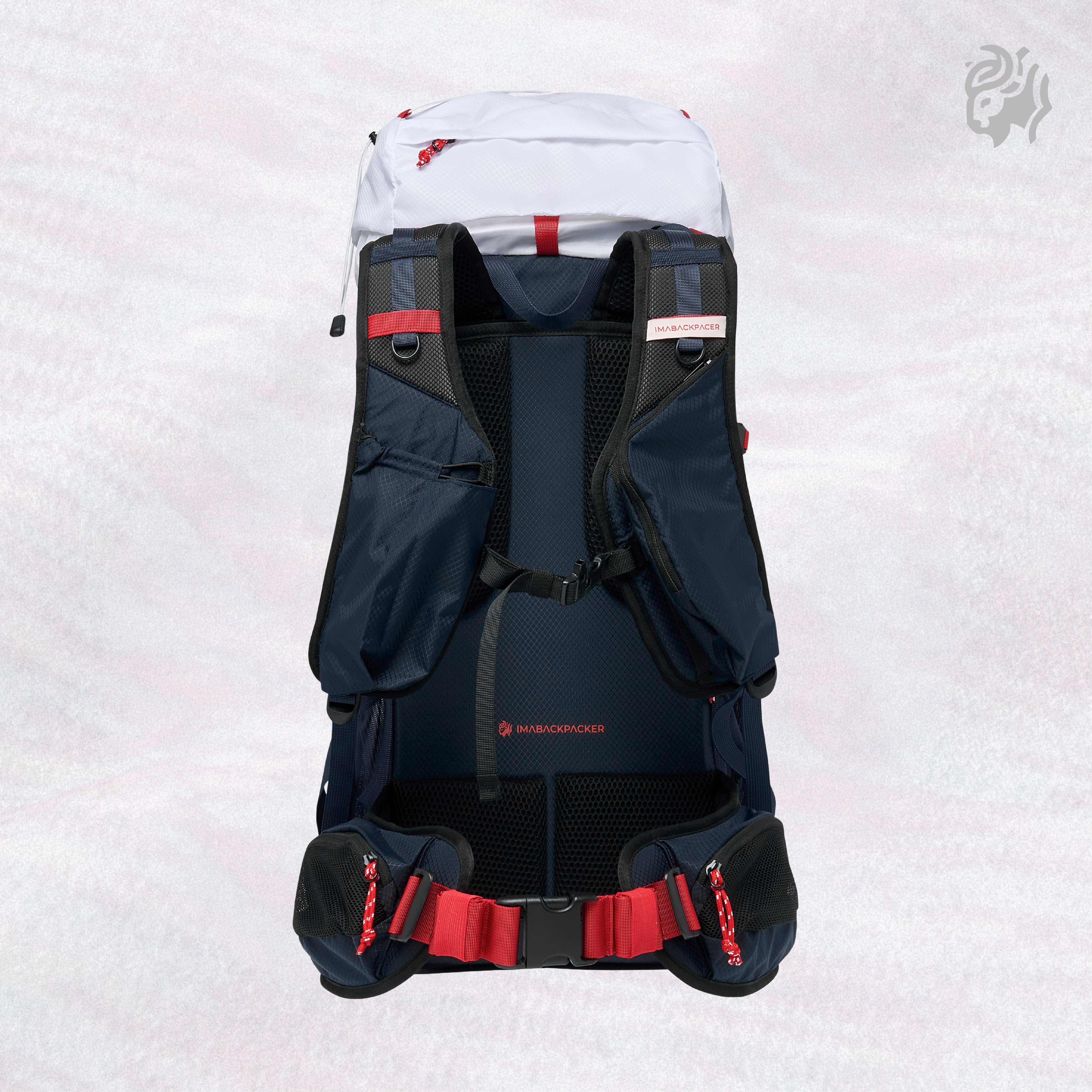 암어백패커 THAI 45 백패킹 배낭 등산 트레킹 가방 45L, 화이트 - 상세 이미지 4