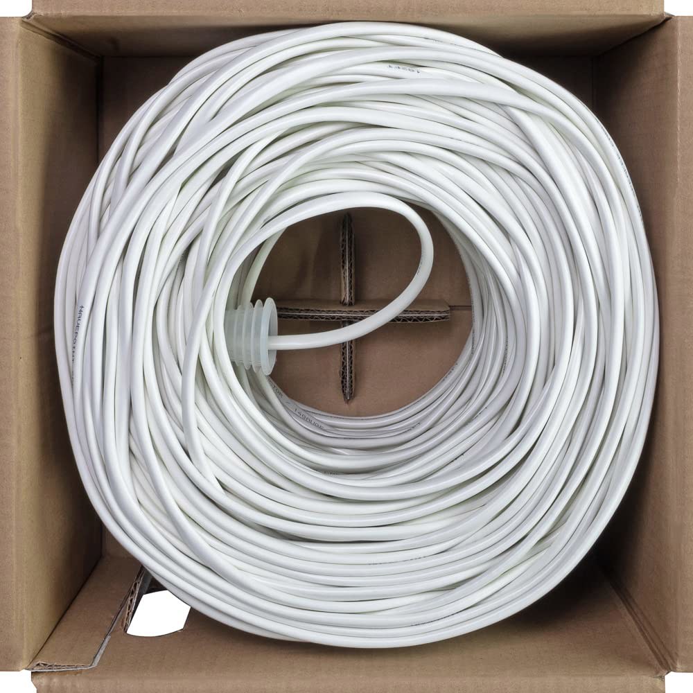 NavePoint 500피트(월형 오디오 스피커 케이블 와이어 CL2 16/4 AWG 게이지 4 도체 벌크 화이트) 250ft - 상세 이미지 3