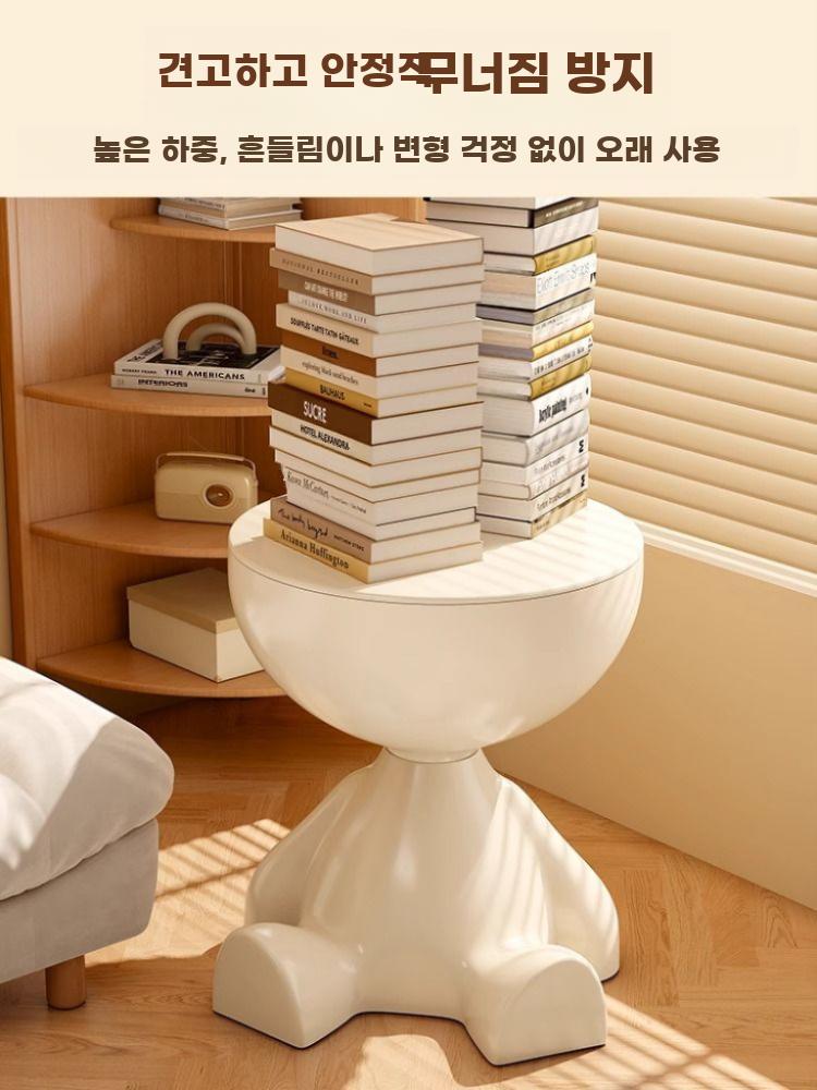 테이블 미니 사이드 거실 침실 소파 옆 원형 탁자 - 상세 이미지 3