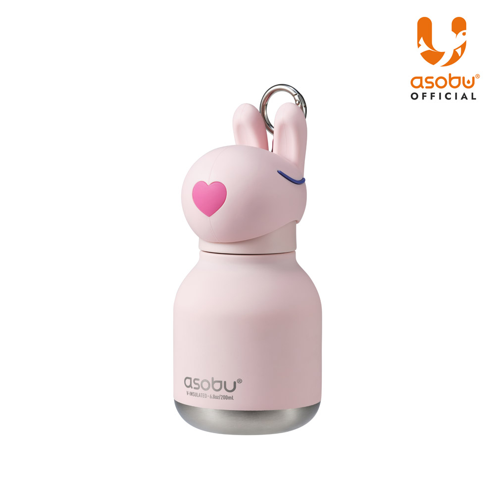 아소부 스테인레스 보온보냉 키링 텀블러 미니 베스티 200ml, 버니 - 상품 이미지