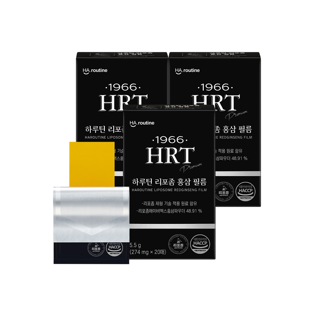 HRT 리포좀 홍삼 필름 20매, 3개 - 상품 이미지