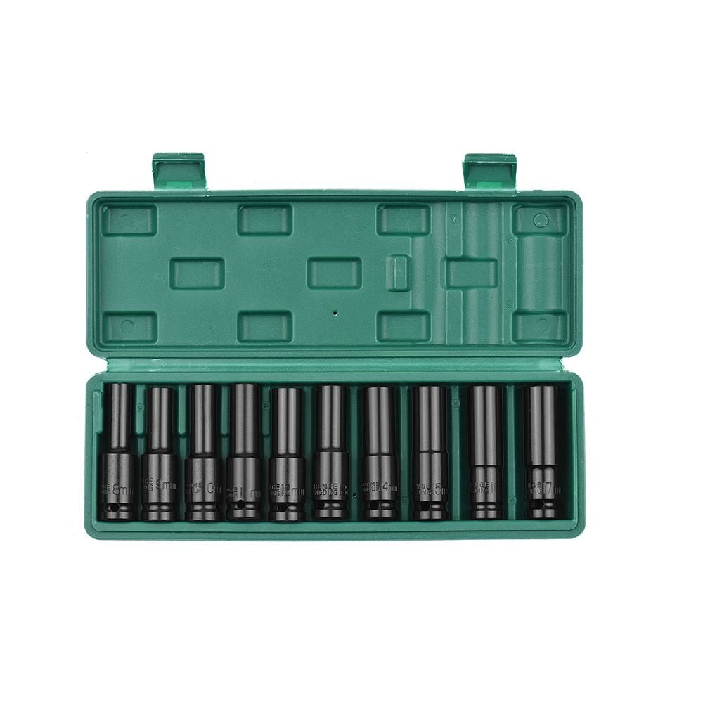 임팩트 롱소켓 비트 10개 세트 10mm-24mm HIL-4234 - 상품 이미지