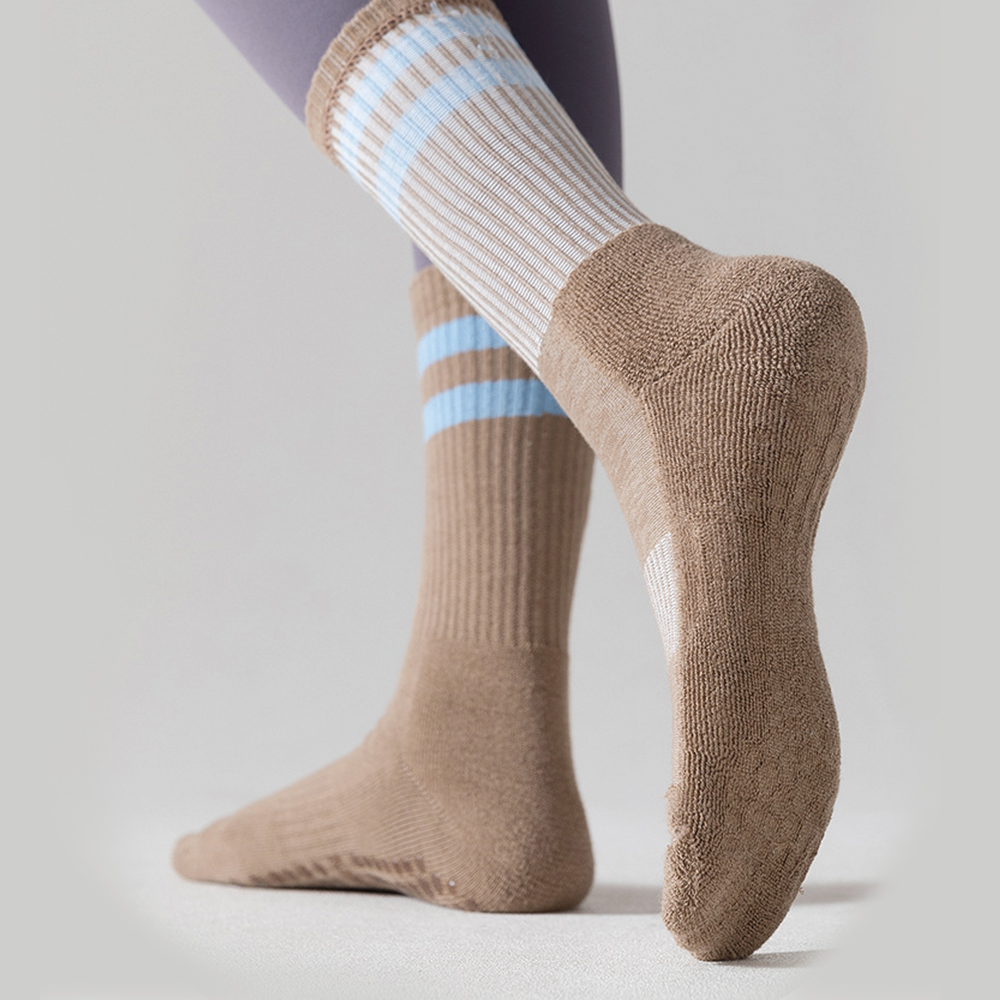 애프터러닝 미끄럼방지 필라테스 양말 러닝 요가 헬스 스포츠 3켤레 크루삭스 이미지 4