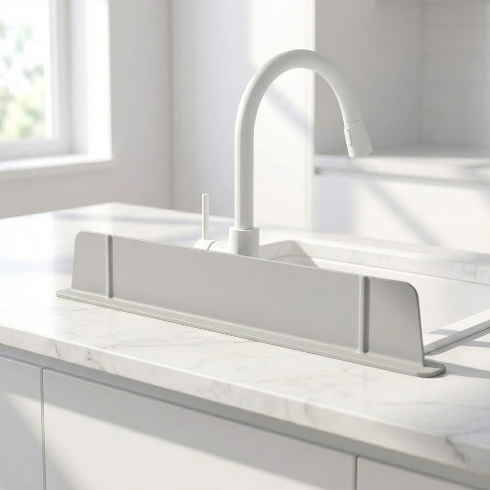 실리콘 싱크대 물막이 물받이 설거지 물 튐 방지 가림막