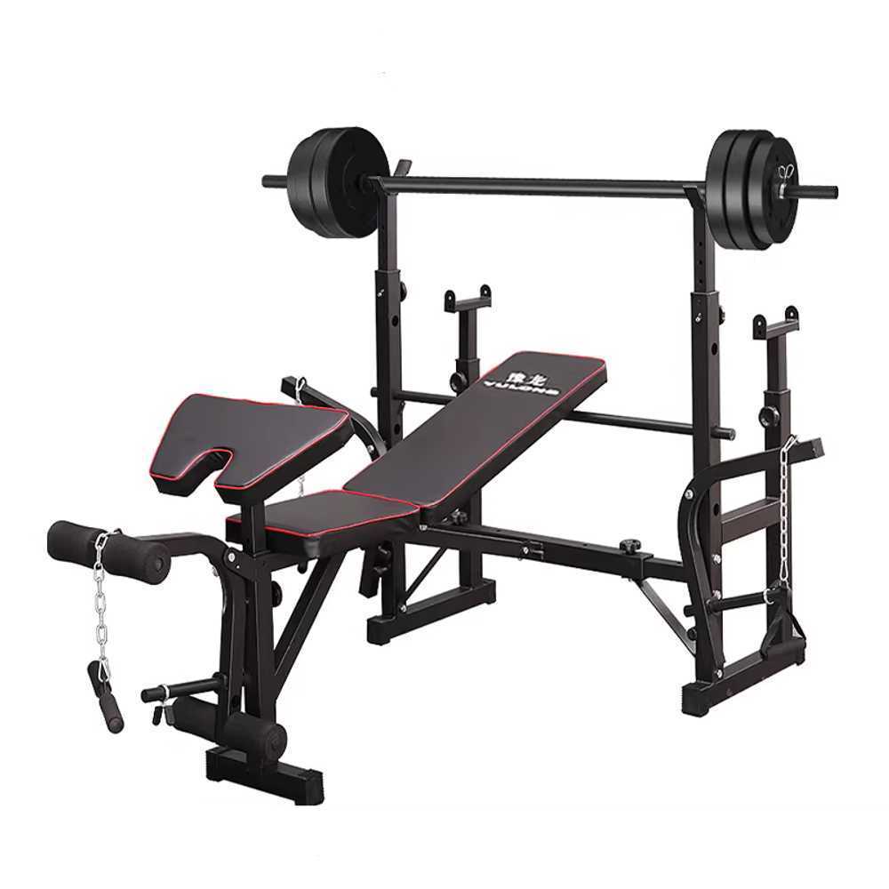 인클라인벤치 체스트프레스 바벨 홈트세트 프리미엄형 7세대+100KG 바벨 - 상품 이미지