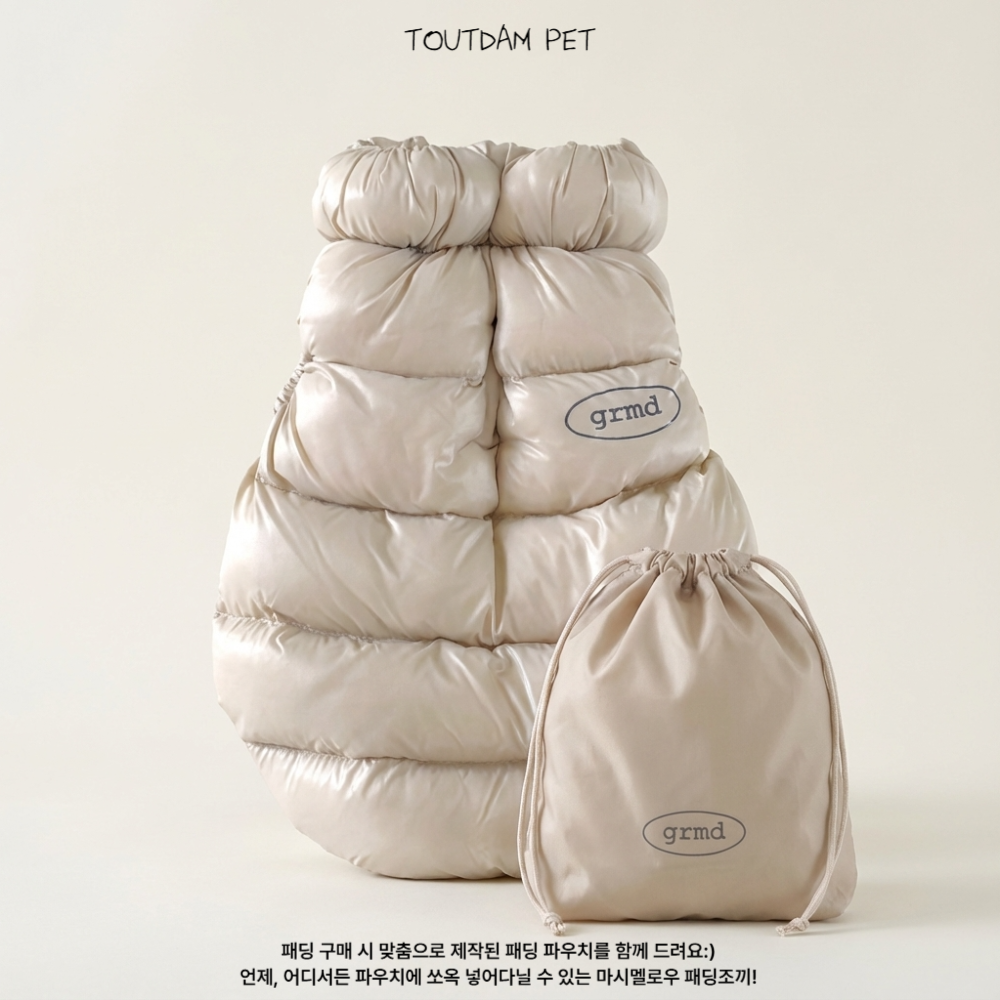 뚜담펫 말티즈패딩 강아지 발열 패딩 방한복 - 상세 이미지 3