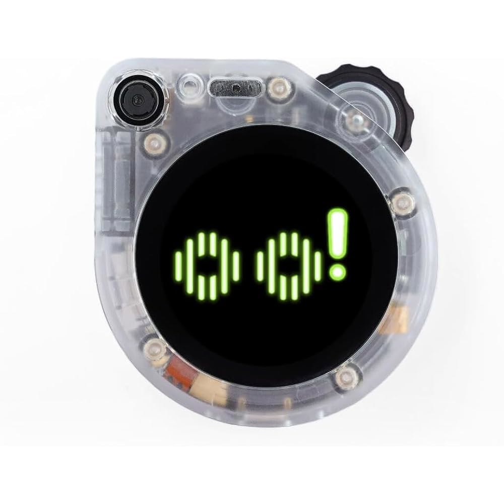 투명 인클로저, ESP32S3 프로세서, 마이크, 카메라, 스피커, 음성 제어 기능이 있는 SenseCAP Watcher W1-A AI 에이전트 - 상품 이미지