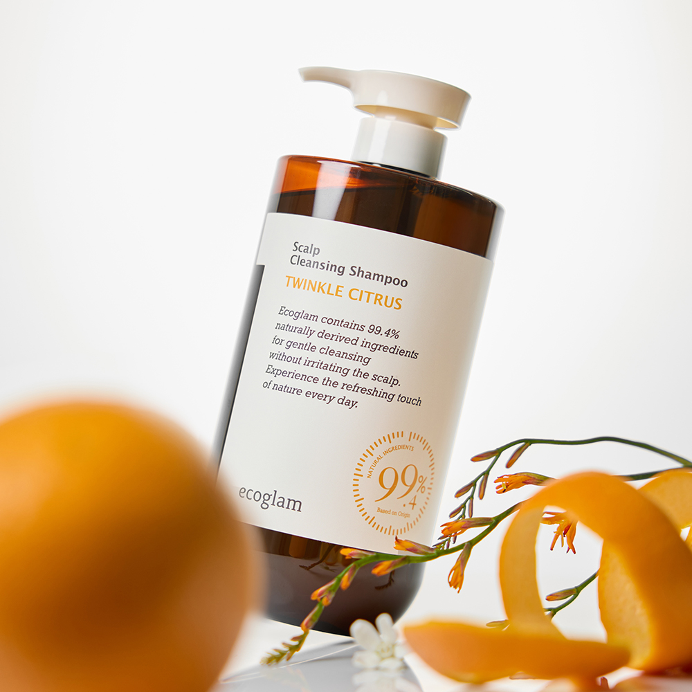 [1+1] 에코글램 에코글램 스칼프 두피 클렌징 단백질 천연 샴푸 1000ml  프레쉬 민트,시트러스