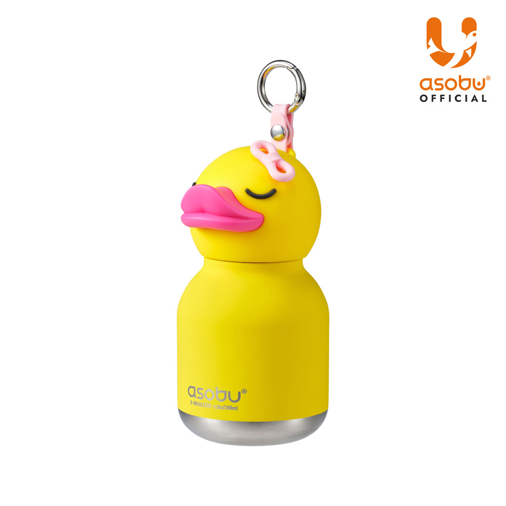아소부 스테인레스 보온보냉 키링 텀블러 미니 베스티 200ml, 덕키 - 상품 이미지