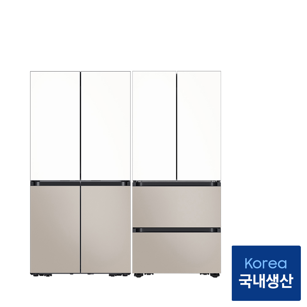 삼성 비스포크 Ai 냉장고 김치냉장고 키친핏 Max RM70F64R1ZG RK70F42M2ZG 화이트 베이지 - 상세 이미지 2