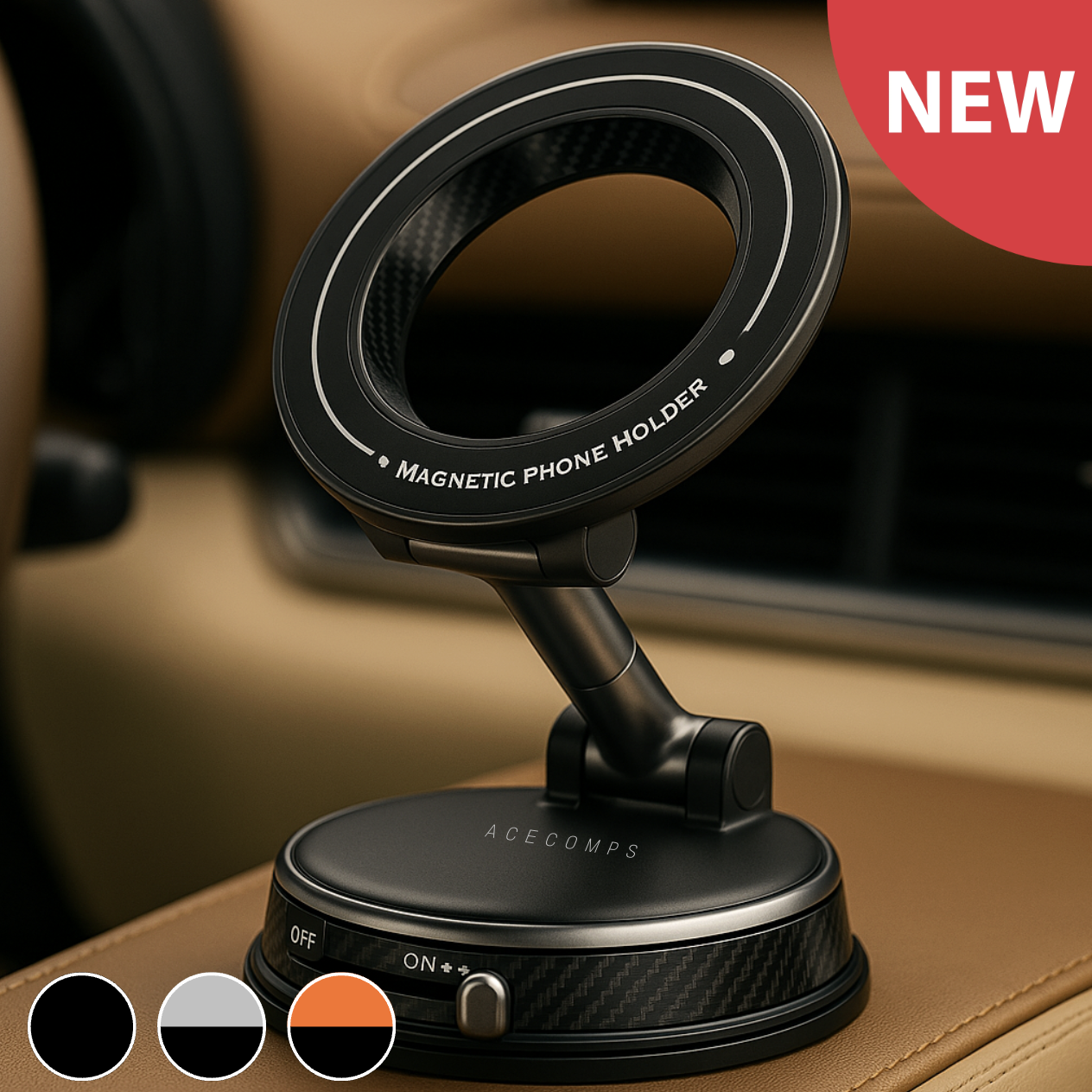 맥세이프 차량용 거치대 핸드폰 진공흡착 대시보드 아이폰 갤럭시 z플립 폴드