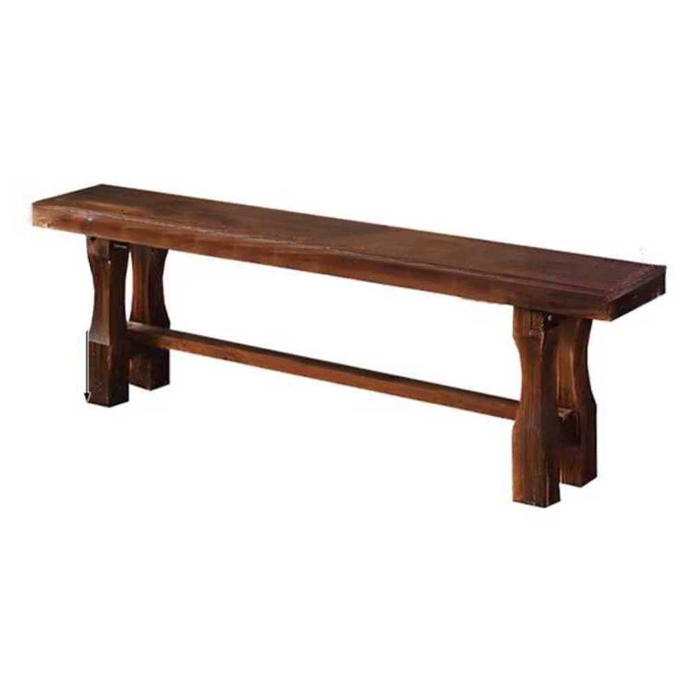 원목 벤치 고재 나무 의자 빈티지 우드 스툴 엔틱 체어 60x20x42cm - 상품 이미지