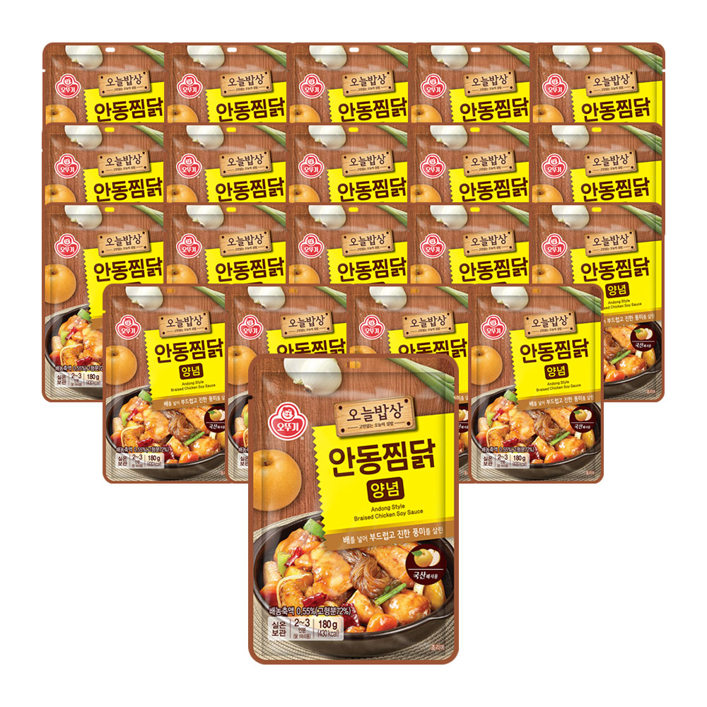 오뚜기 오늘밥상 안동찜닭 양념 180g, 20개 - 상품 이미지