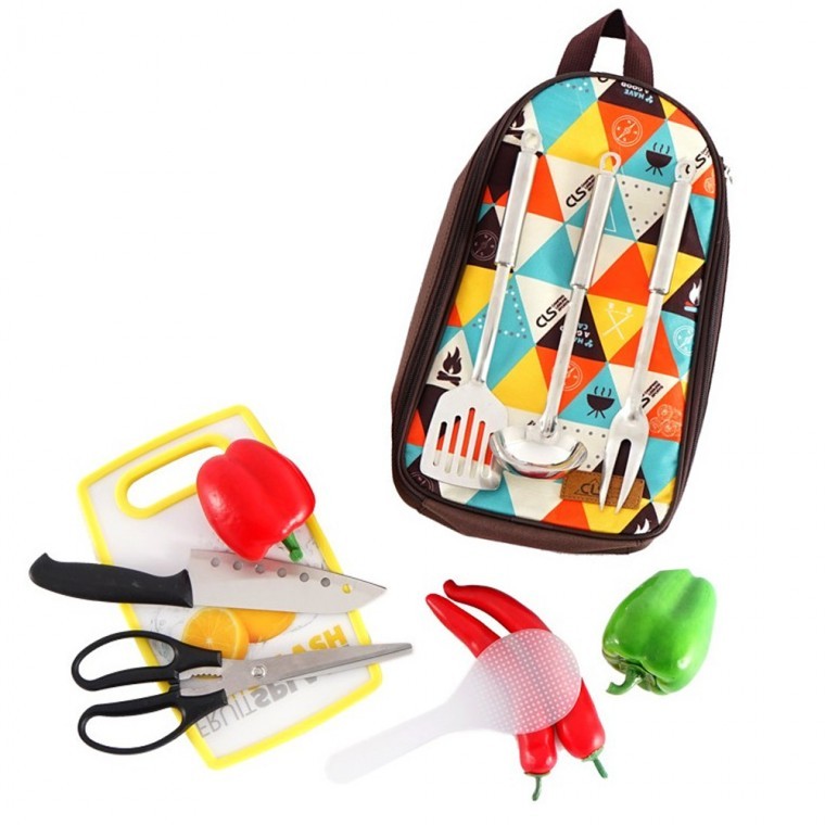 캠핑 휴대용 식기 수납 파우치 차박텐트 글램핑 야영