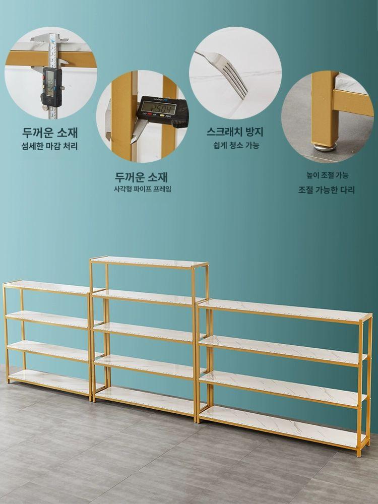 구두 신발 진열장 매대 진열대 정리대 블랙 5단 60x30x150 - 상세 이미지 4
