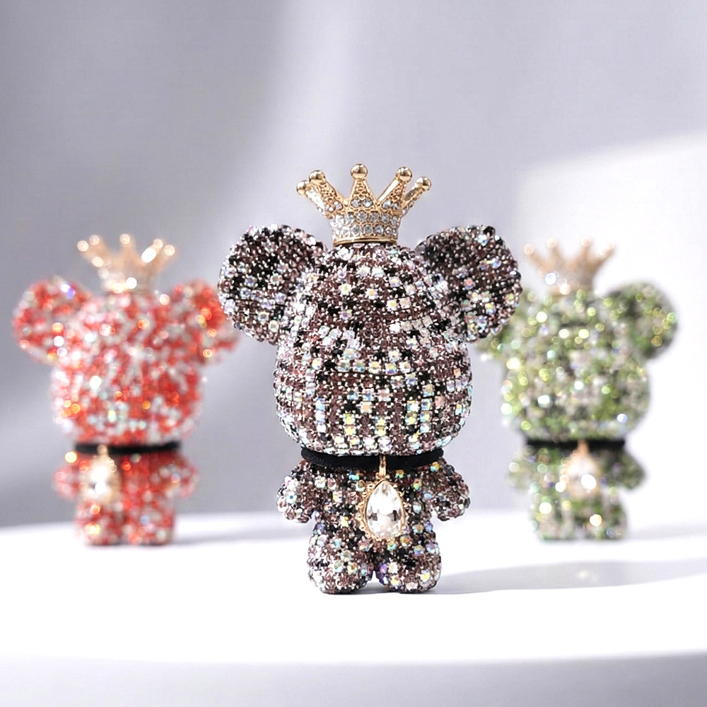 도그독 명품 큐빅베어 차량용 방향제 고급 자동차 베어브릭 디퓨저 블랙체리