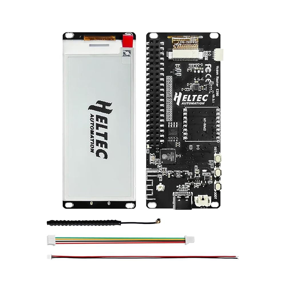 비전 마스터 E290 ESP32 및 SX1262 메시타스틱 LoRa 개발 보드 키트 902-928MHz, 2.90인치 E-Ink 스마트 디스플레이 BLE WiFi Type-C US - 상품 이미지