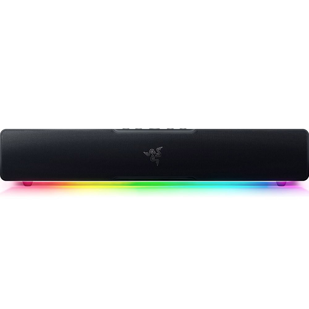 풀레인지 드라이버가 장착된 리바이어던 V2 X PC 사운드바 - 컴팩트 디자인 크로마 RGB USB 타입 C 전원 및 오디오 제공 블루투스 5.0 PC, 노트북, 스마트폰, 태블릿 - 상품 이미지