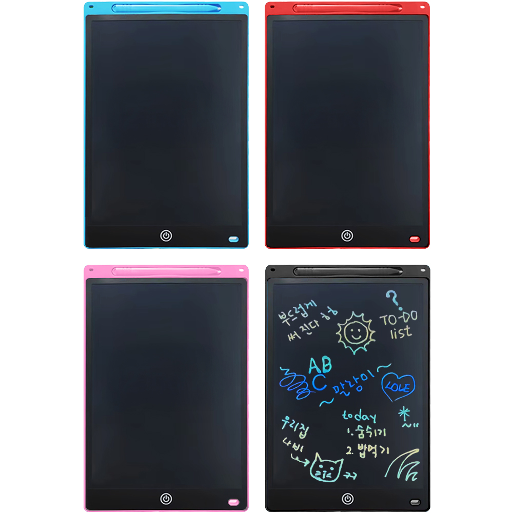 12인치 LCD 컬러 전자 메모보드 (2개) - 상품 이미지