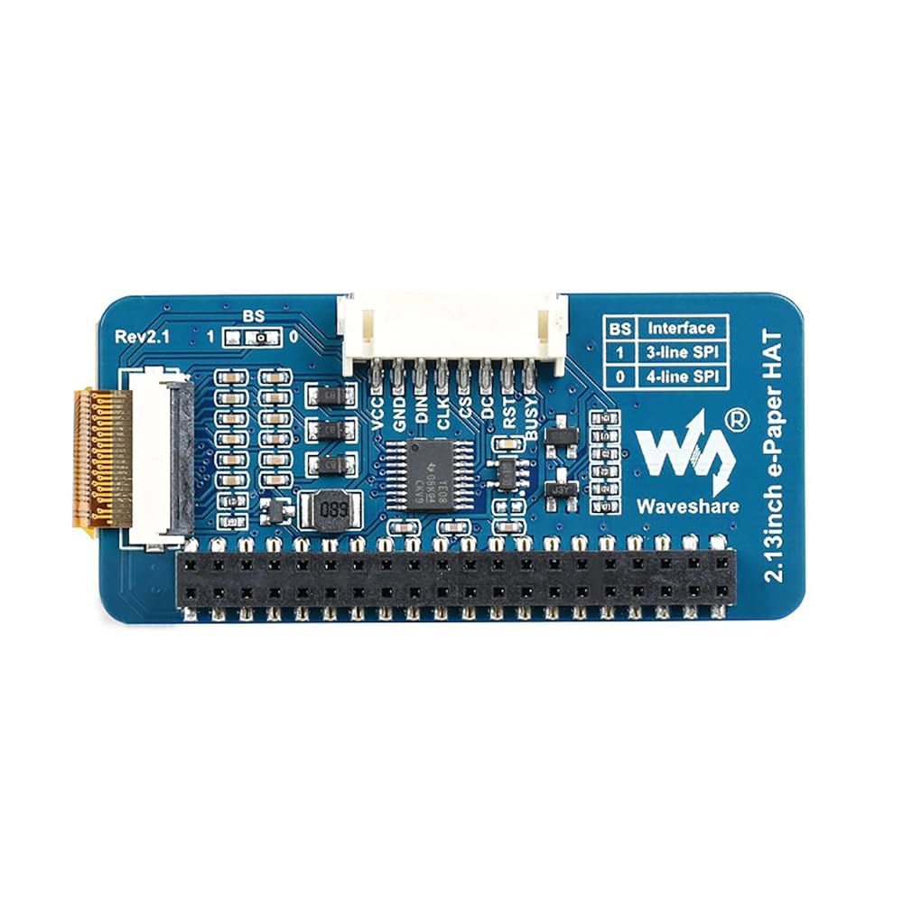 라즈베리 파이 제로 /제로 W /2B /3B /3B+ /4B /젯슨 나노 250x122 해상도 3.3V /5V 블랙 화이트 투 컬러 전자 종이 화면 모듈은 부분 새로 고침 SPI - 상세 이미지 3