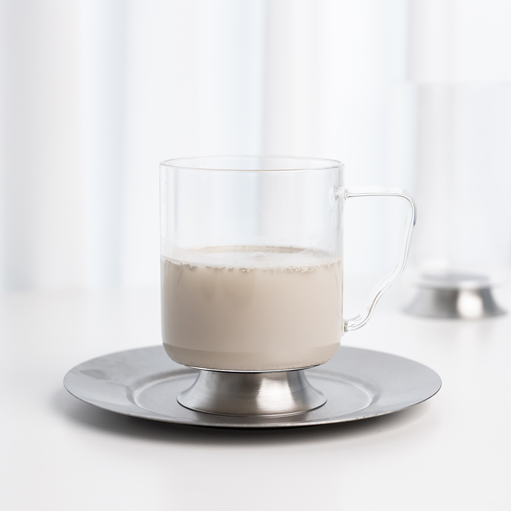 스텐풋 내열유리컵 카페 커피컵 맥주잔 온더락잔 아메리카노 360ml, 1개, 손잡이 - 상세 이미지 2