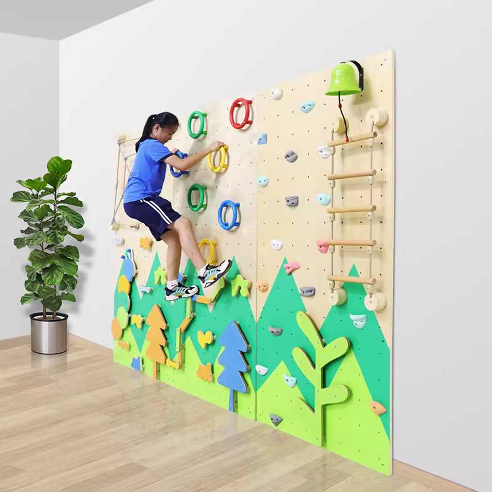 클라이밍 보드 홈트레이닝 손힘 강화 실내 암벽 훈련 120x240cm 홀드 28개 - 상세 이미지 4