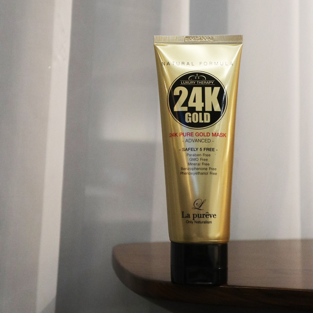오늘만 [3개세트] 라퓨레브 24k 골드 마스크 팩 100ml 모공수축 뜯어내는 순금 모델링 팩 이미지 7