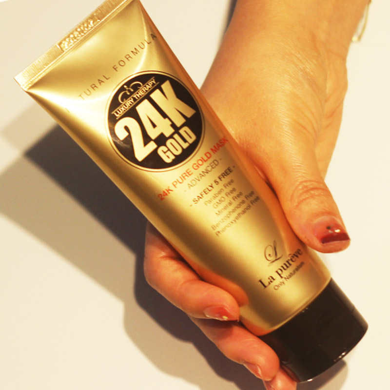 오늘만 [3개세트] 라퓨레브 24k 골드 마스크 팩 100ml 모공수축 뜯어내는 순금 모델링 팩 - 상세 이미지 3
