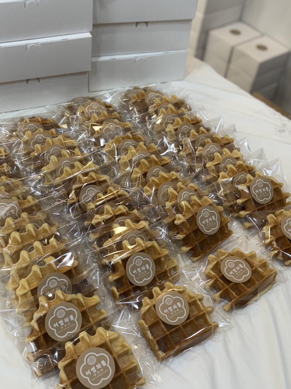 벨기에 리에주 와플 플레인 90g 10개입 개별포장 단체 대량 납품 카페 디저트 간식 빵 이미지 6