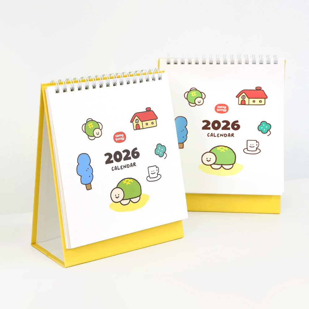 행부기 2026 탁상 캘린더 (2개) - 상품 이미지