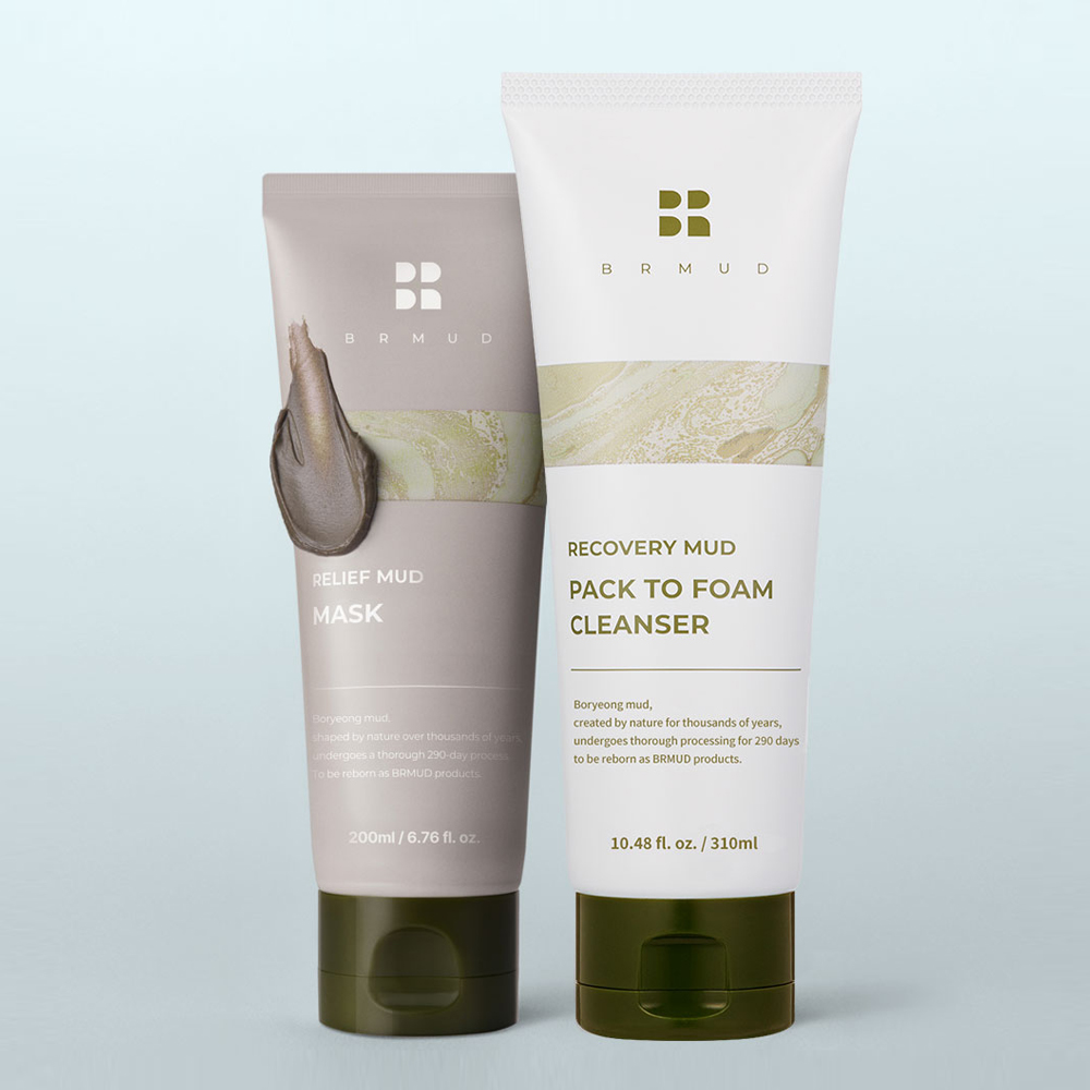 비알머드 릴리프 보령 머드 마스크 200ml + 보령 머드 팩투폼 클렌저 310ml - 상품 이미지