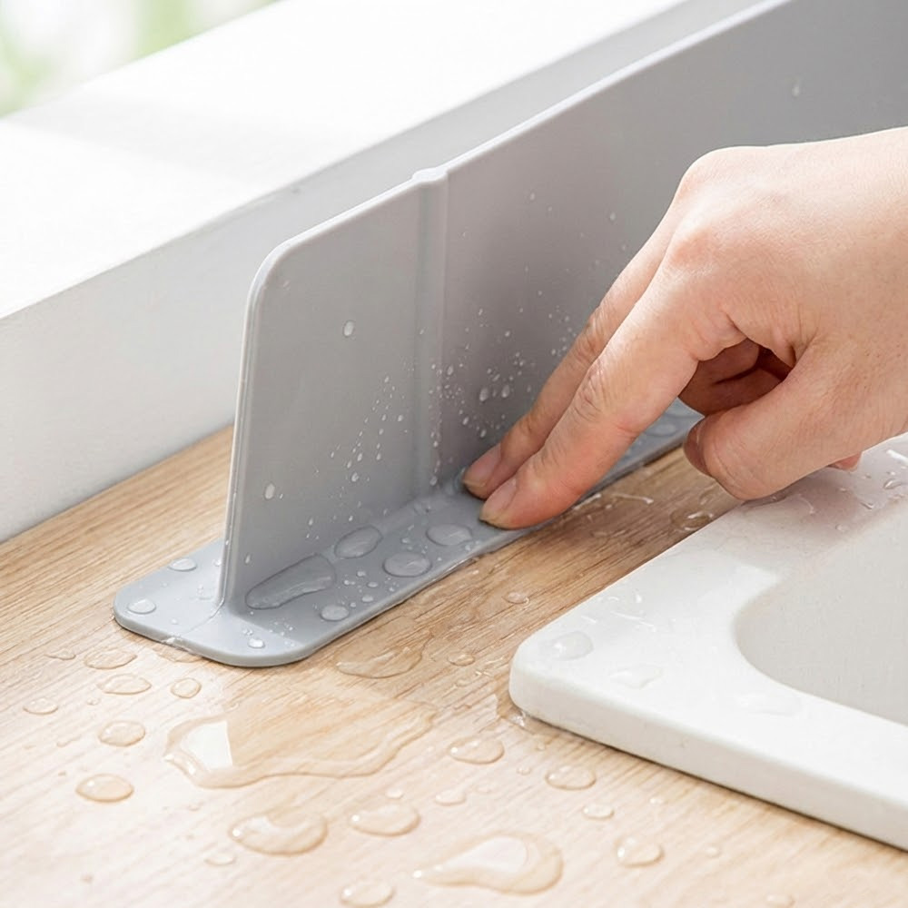 실리콘 싱크대 물막이 물받이 설거지 물 튐 방지 가림막