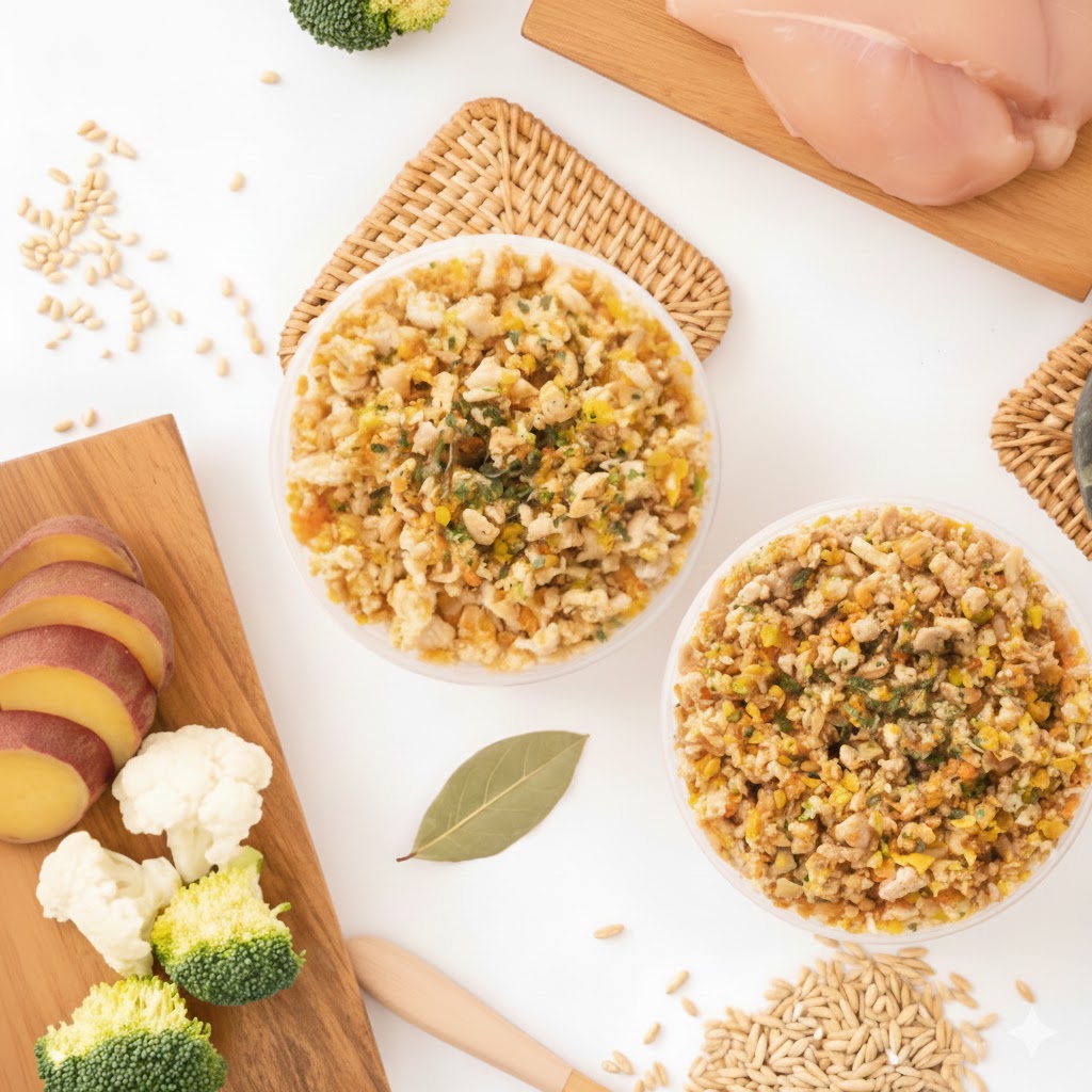 강아지 화식 내추럴피드 고단백 저지방 자연식 사료 6종 140g