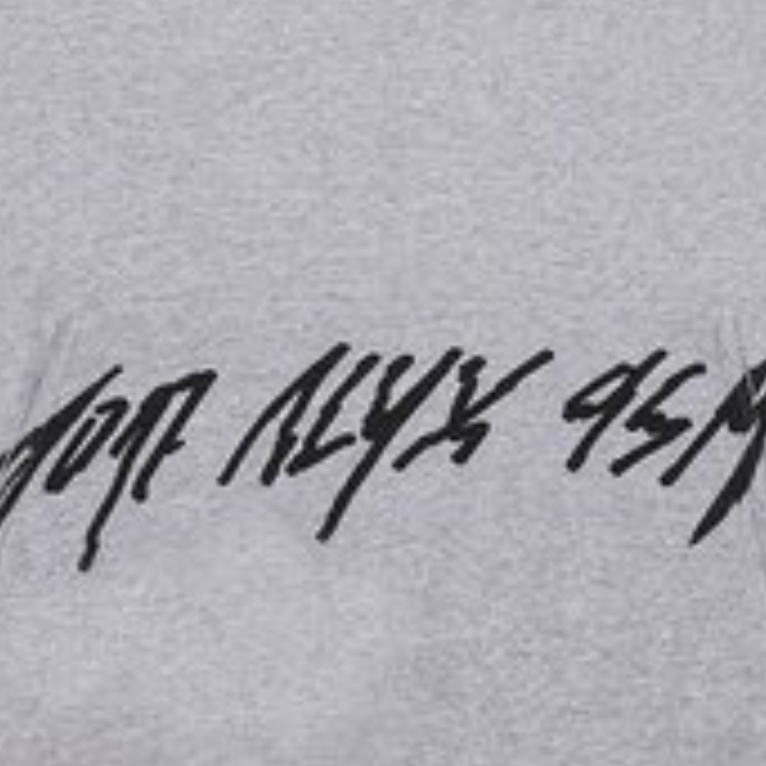 ALYX AAUSW0133FA01 남성 그레이 기모 오버핏 후드 티셔츠 이미지 7